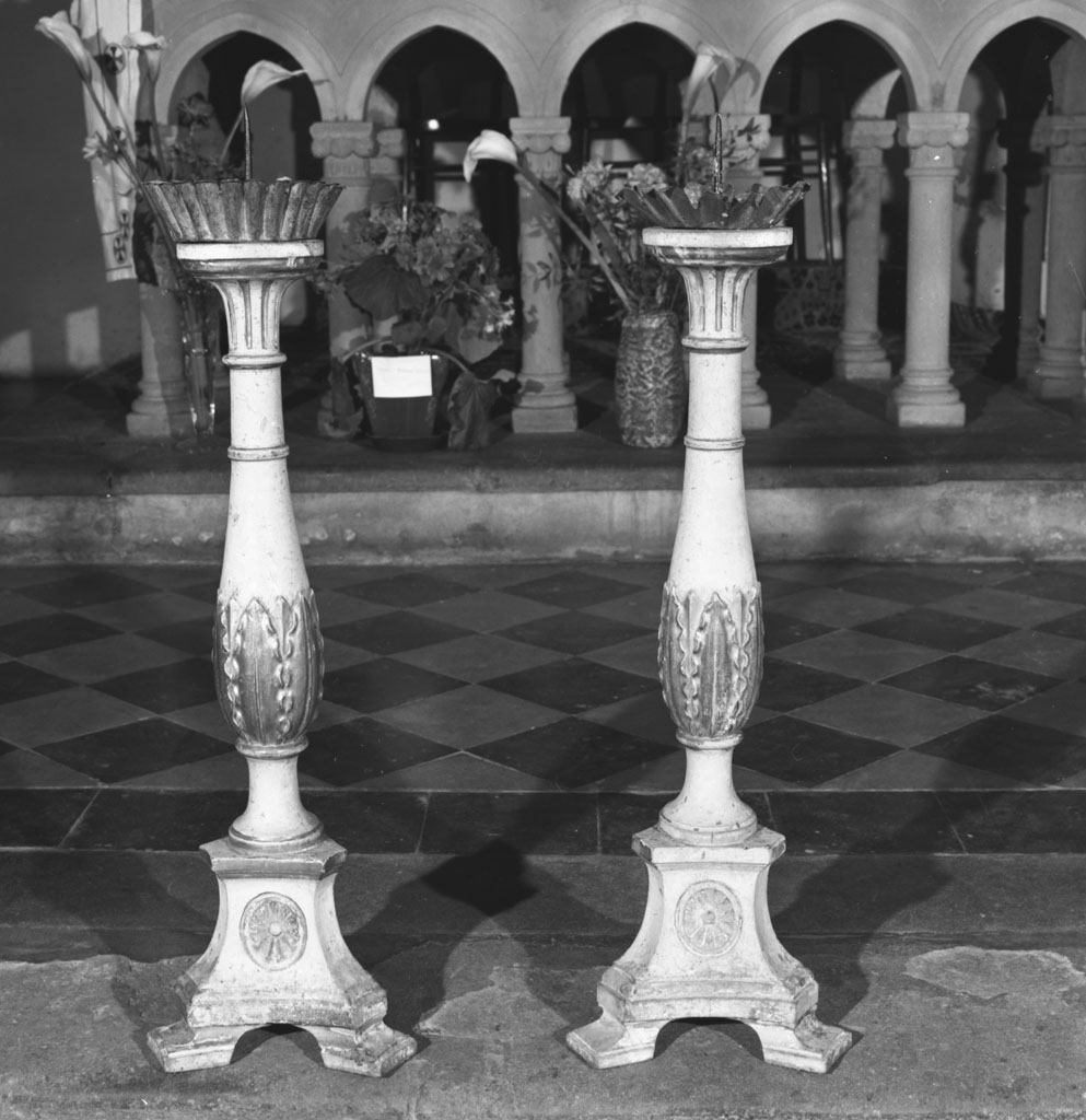 candelabro, coppia - bottega toscana (sec. XIX)