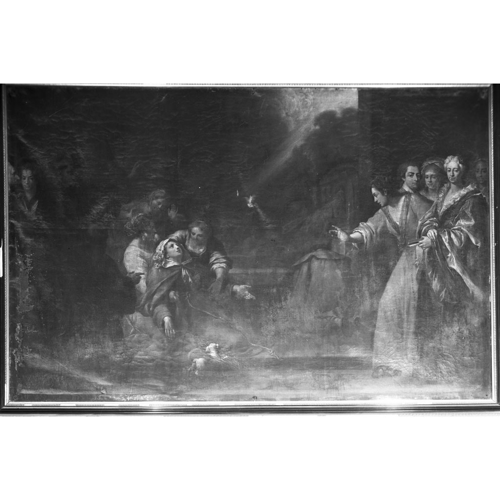 Santa Margherita da Cortona morente (dipinto) di Amigoli Stefano (sec. XVIII)