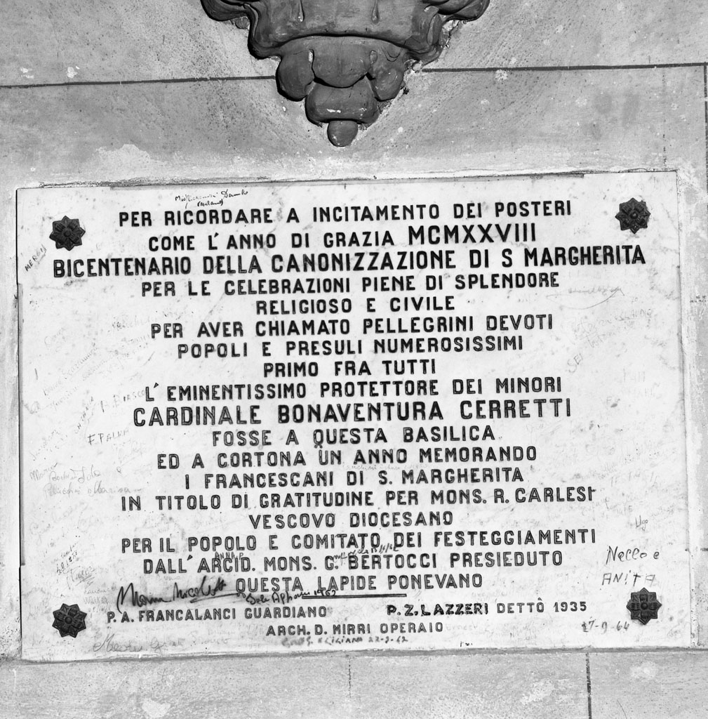 lapide - bottega toscana (sec. XX)