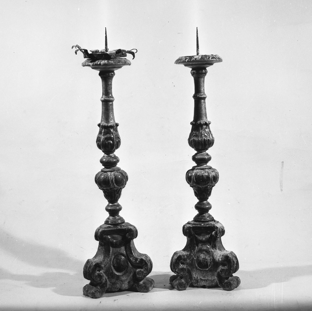 candeliere, serie - bottega toscana (sec. XVII)