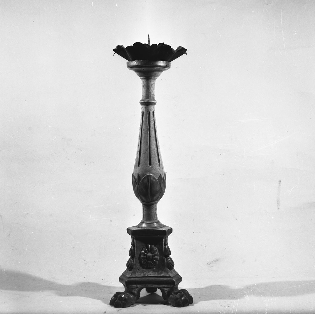 candeliere, serie - bottega toscana (inizio sec. XIX)