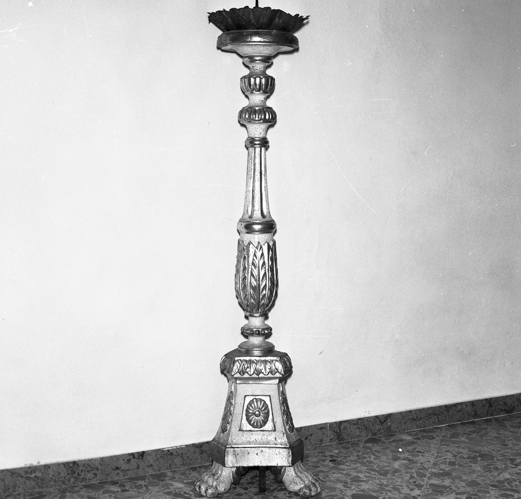 candeliere, serie - bottega toscana (inizio sec. XIX)