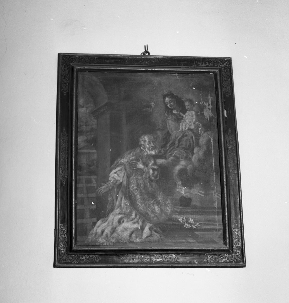 San Filippo Neri ha la visione della Madonna con Bambino (dipinto) - bottega toscana (sec. XVII)