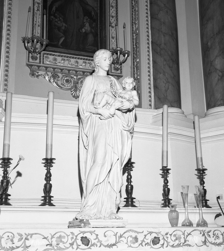 Madonna con Bambino (scultura) di Rustici Giovan Francesco (sec. XVI)