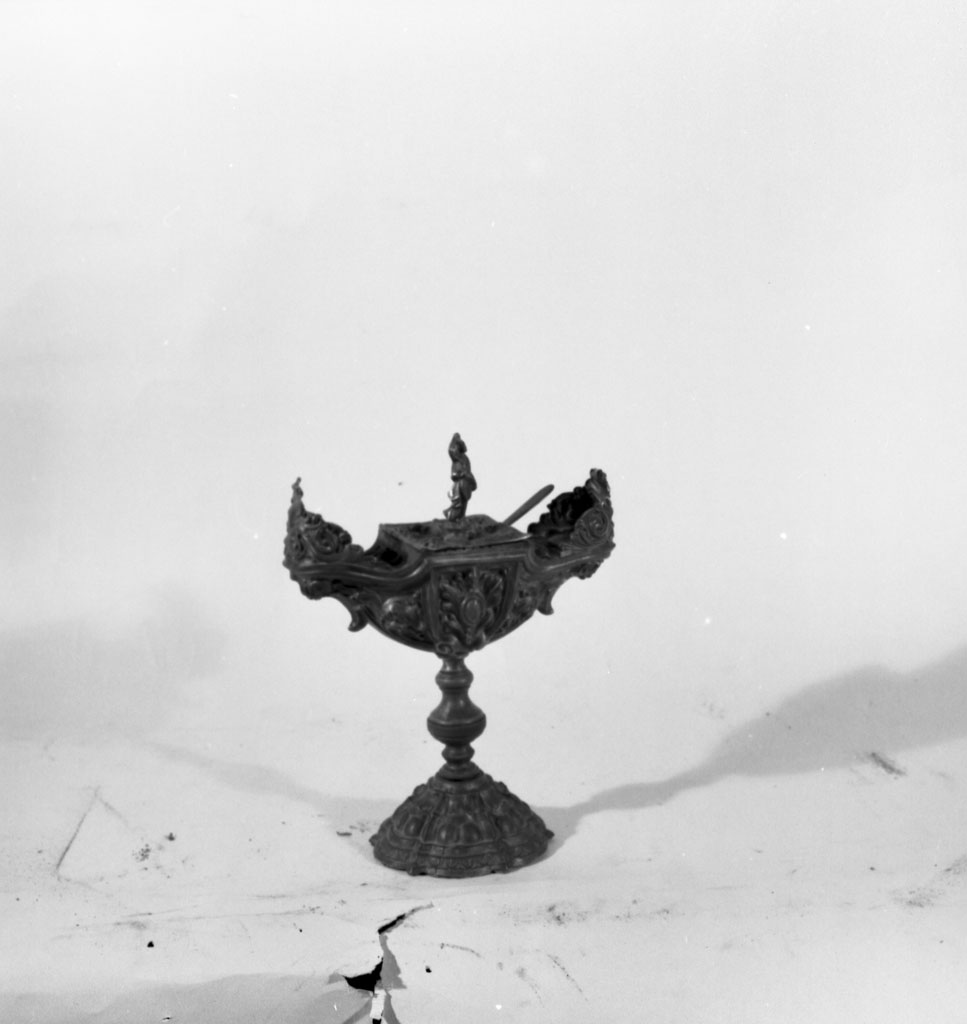 navicella portaincenso - bottega toscana (sec. XIX)