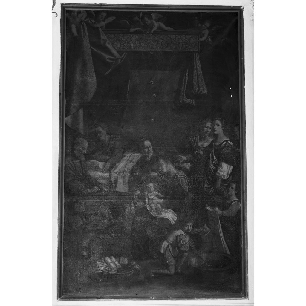 nascita di San Giovanni Battista (dipinto) di Allori Alessandro (scuola) (prima metà sec. XVII)