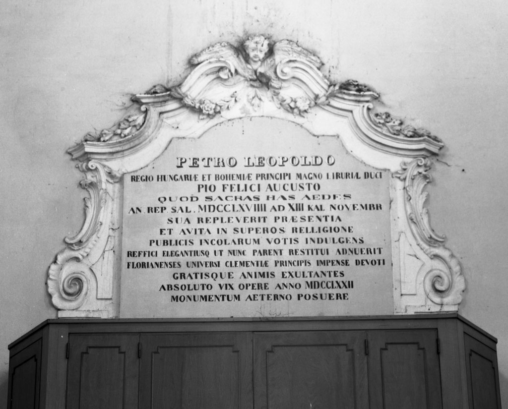 lapide - ambito toscano (seconda metà sec. XVIII)