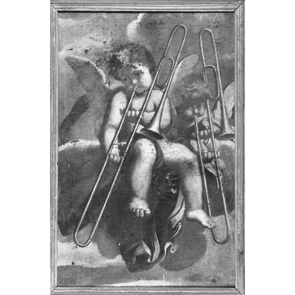 angelo musicante (dipinto) - ambito toscano (sec. XVII)