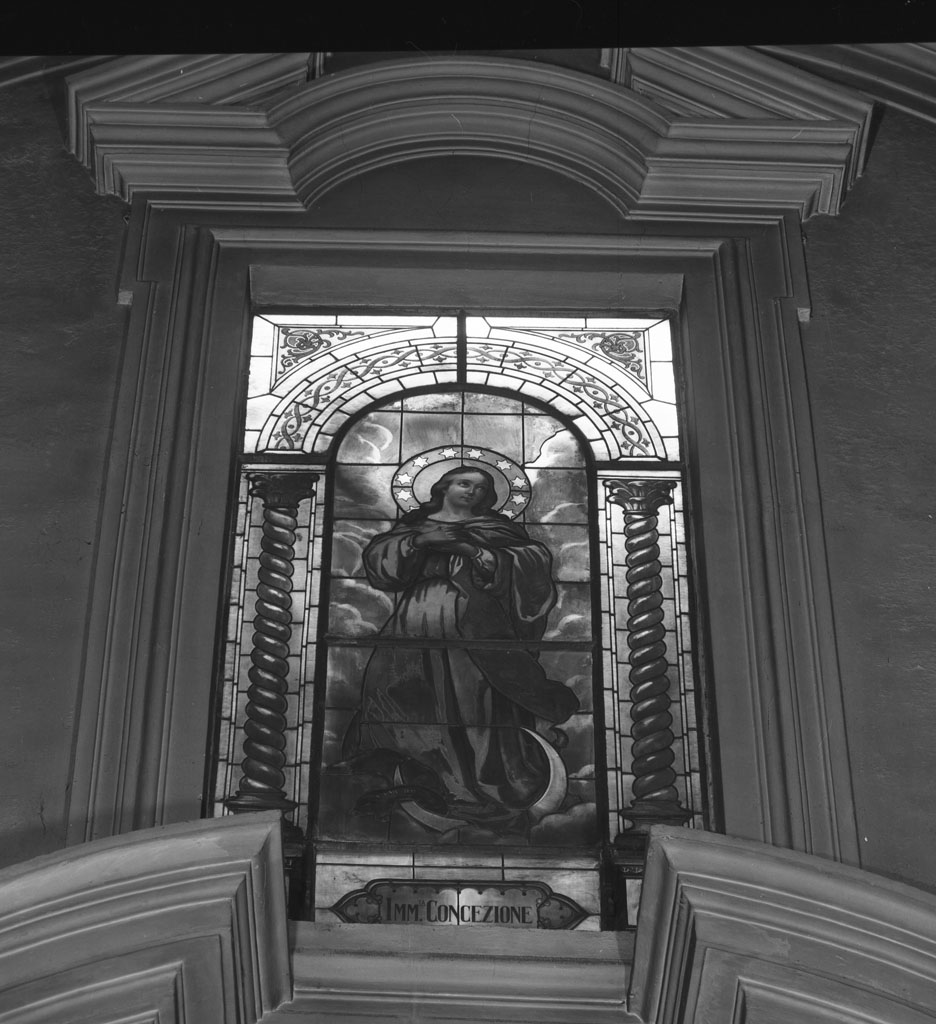 Immacolata Concezione (vetrata) - bottega toscana (sec. XIX)