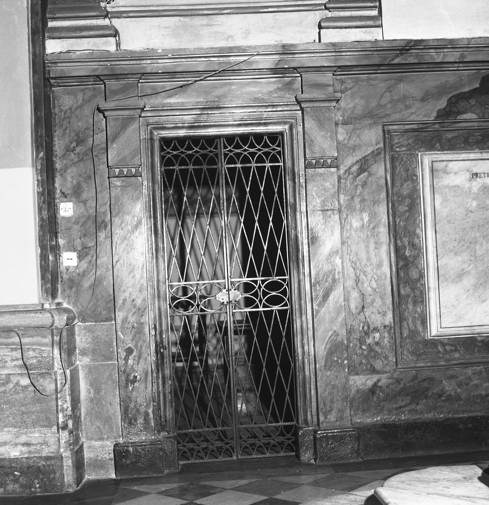 cancello, coppia - bottega toscana (secc. XVIII/ XIX)