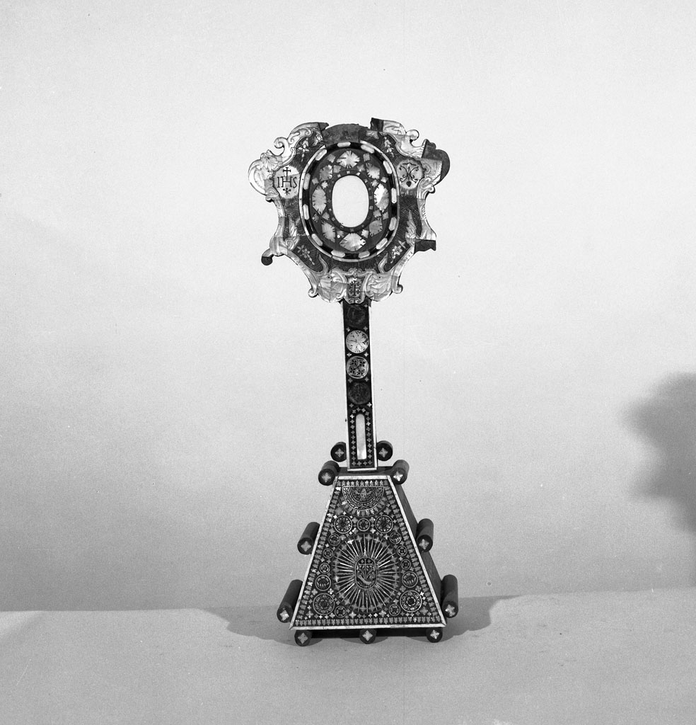 reliquiario - a ostensorio - manifattura toscana (sec. XVIII)