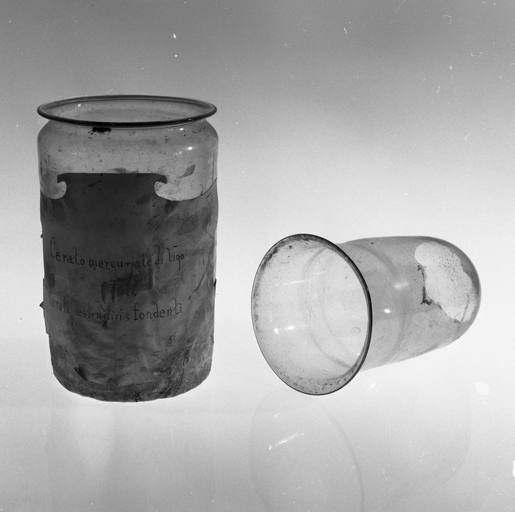 vasetto per medicamenti - bottega toscana (secc. XVIII/ XIX)