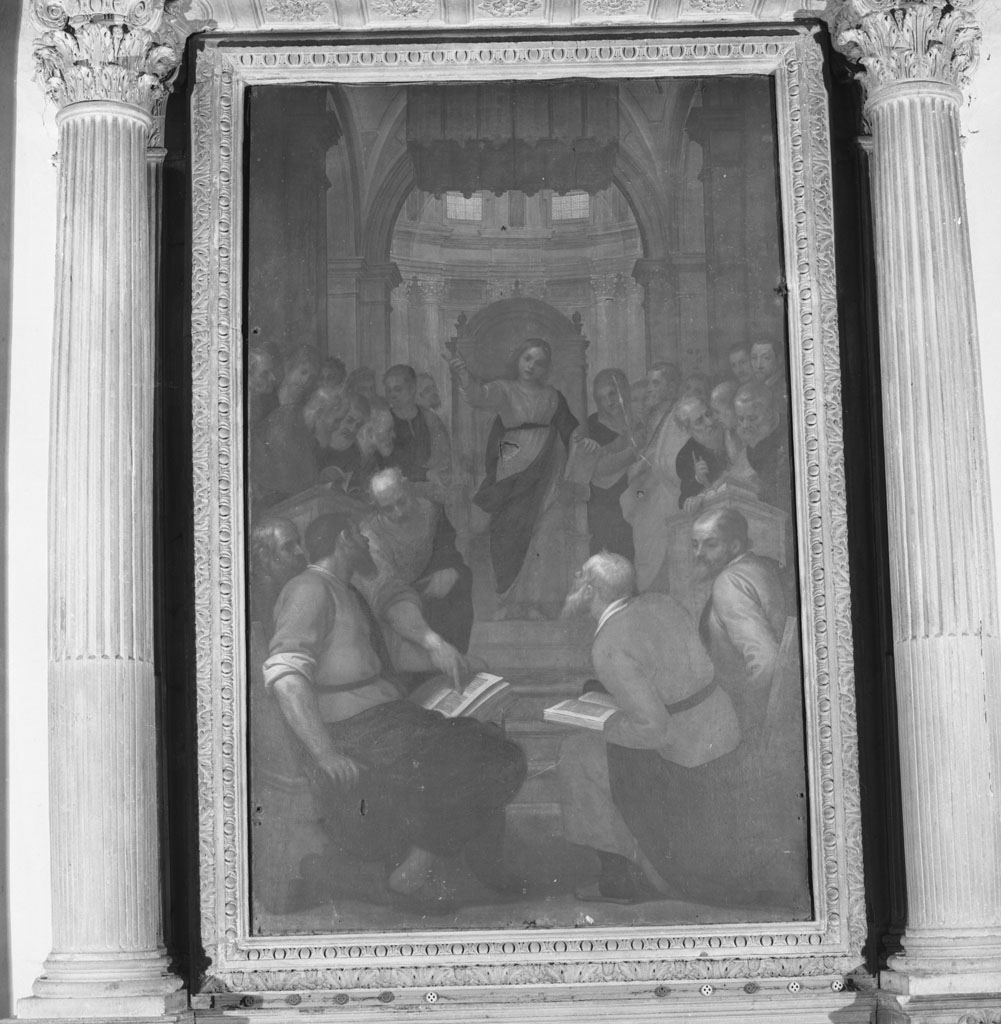 disputa di Gesù con i dottori nel tempio (dipinto) di Cresti Domenico detto Passignano (seconda metà sec. XVI)