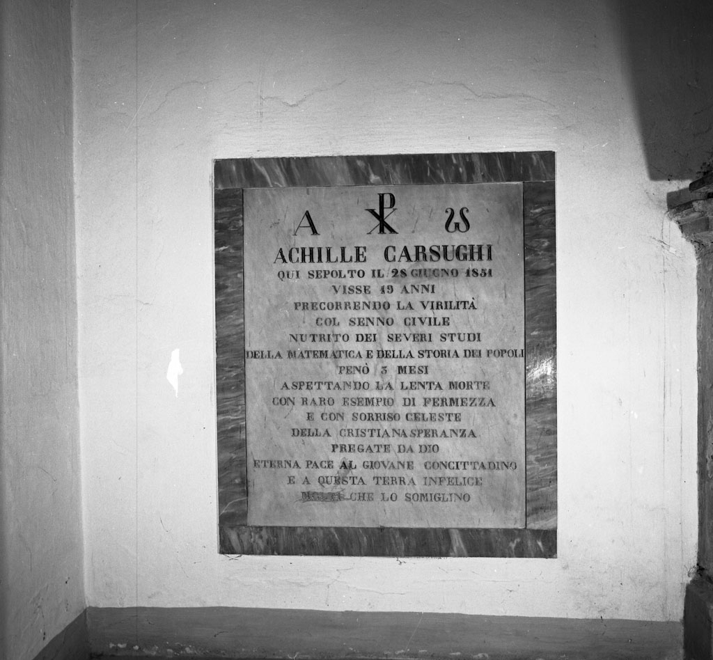 lapide tombale - bottega toscana (sec. XIX)