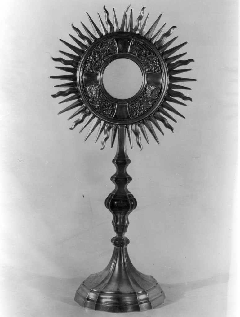 ostensorio - a raggiera - bottega toscana (sec. XX)