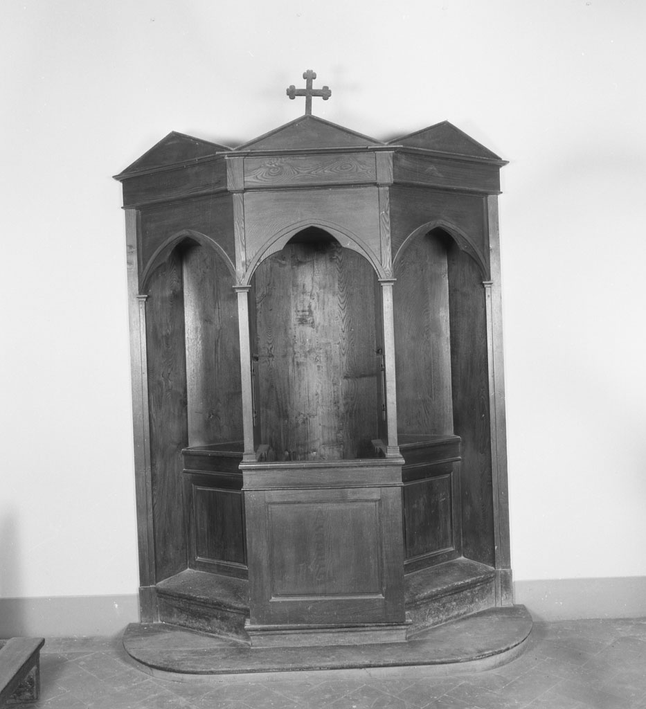 confessionale, coppia - bottega toscana (seconda metà sec. XIX)