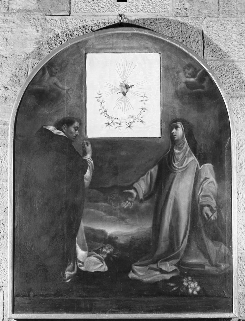 San Domenico e Santa Caterina da Siena (dipinto) di Gori Giuseppe (sec. XVII)