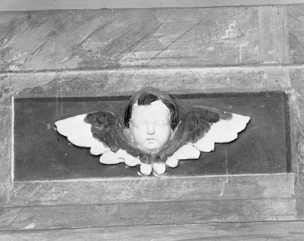 cherubino (rilievo, serie) - bottega toscana (prima metà sec. XIX)