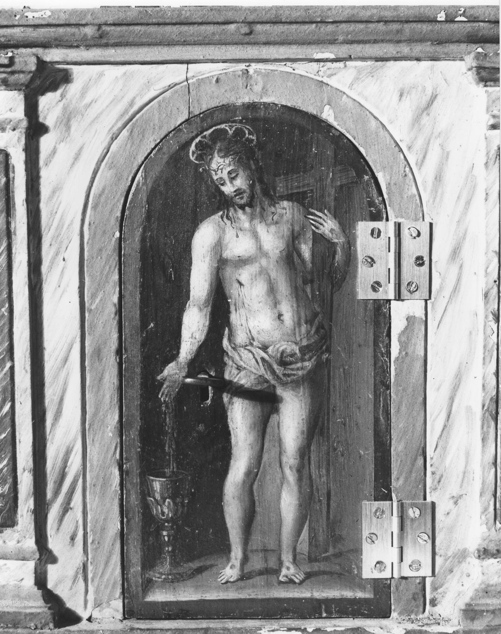 Cristo (sportello di tabernacolo) - bottega toscana (fine/inizio secc. XVII/ XVIII)