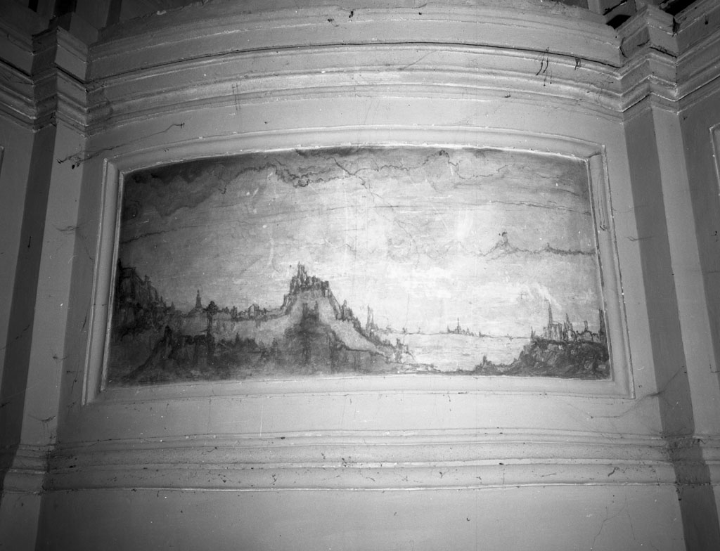 paesaggio fantastico (dipinto, coppia) - ambito ticinese (sec. XVIII)