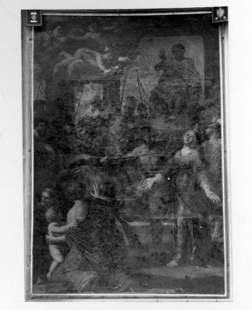 supplizio di Santa Lucia (dipinto) di Gemignani Giacinto (seconda metà sec. XVII)