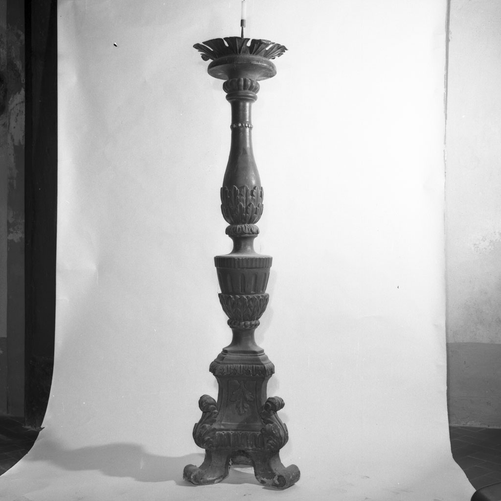 candeliere, serie - bottega toscana (inizio sec. XIX)