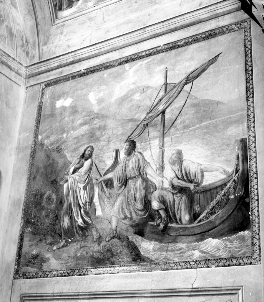 vocazione di San Pietro (dipinto) di Ademollo Luigi (sec. XIX)