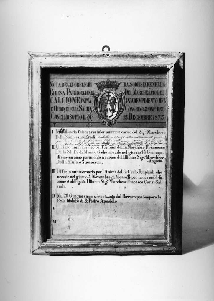 targa devozionale - bottega toscana (sec. XIX)