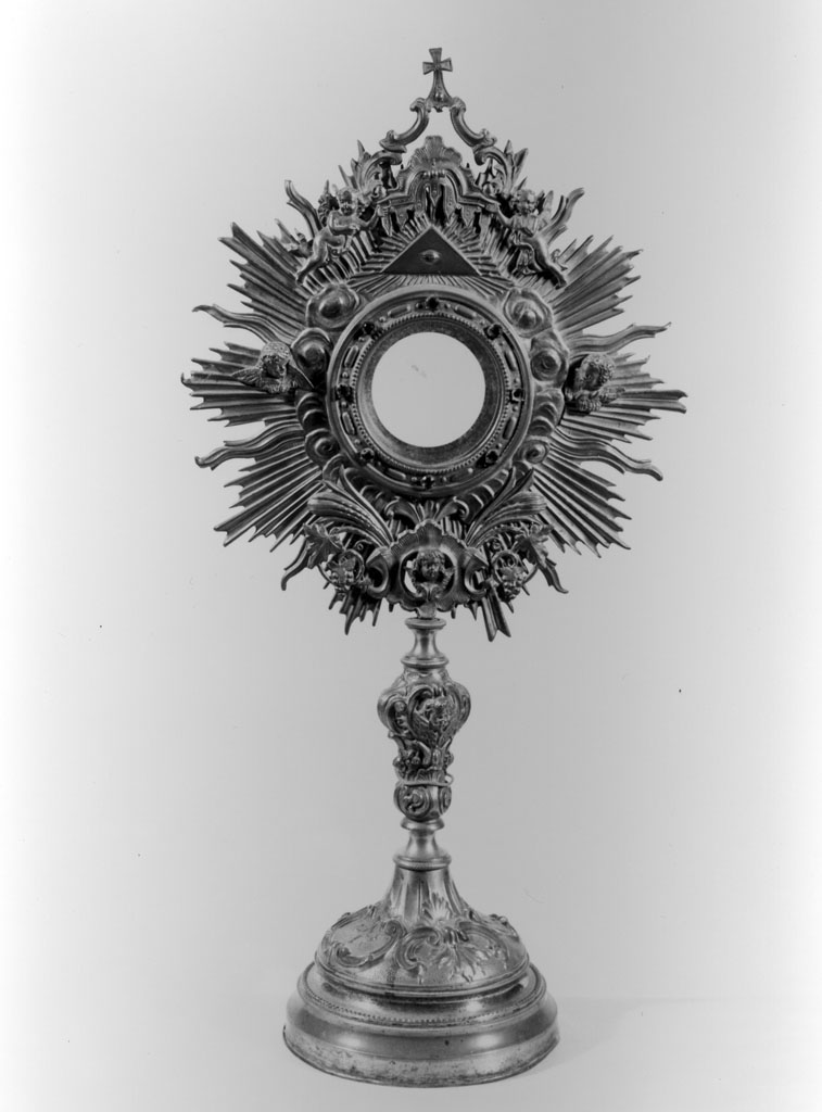 ostensorio - bottega italiana (fine/inizio secc. XVIII/ XIX)