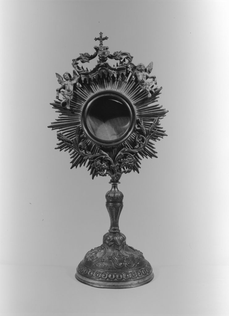 ostensorio - bottega italiana (fine/inizio secc. XVIII/ XIX)