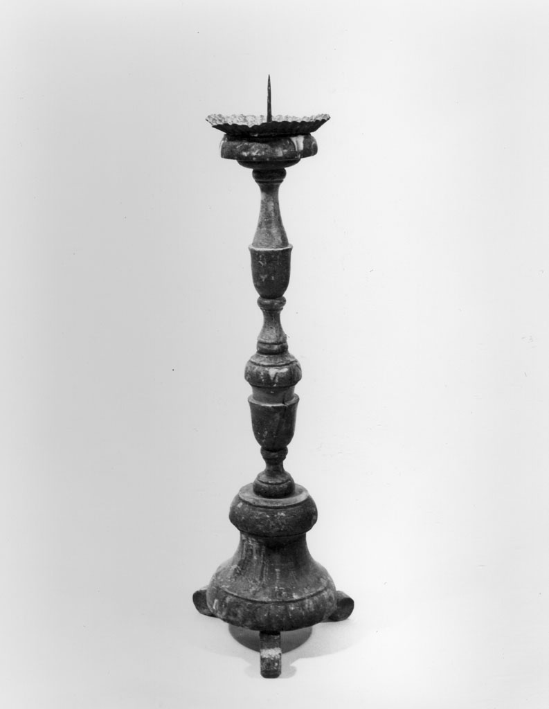 candeliere d'altare - bottega italiana (sec. XVIII)