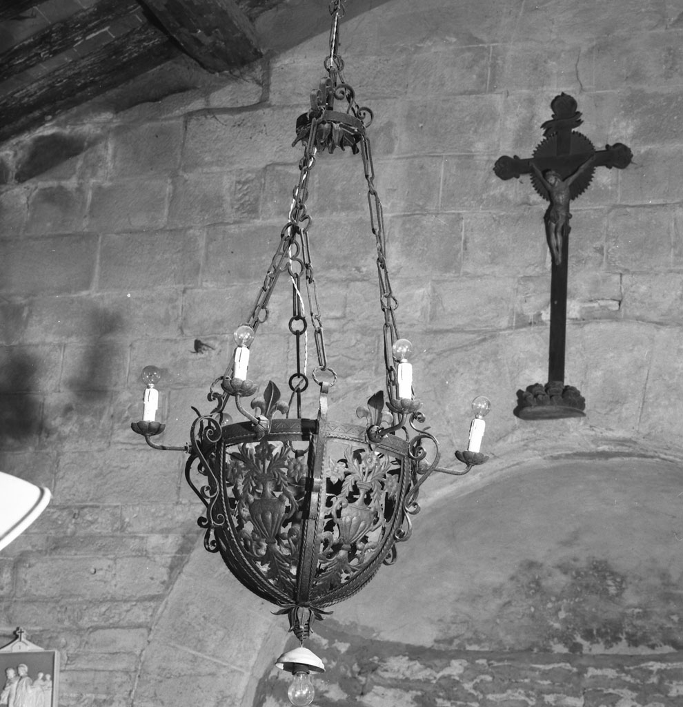 lampadario da chiesa - manifattura toscana (prima metà sec. XX)