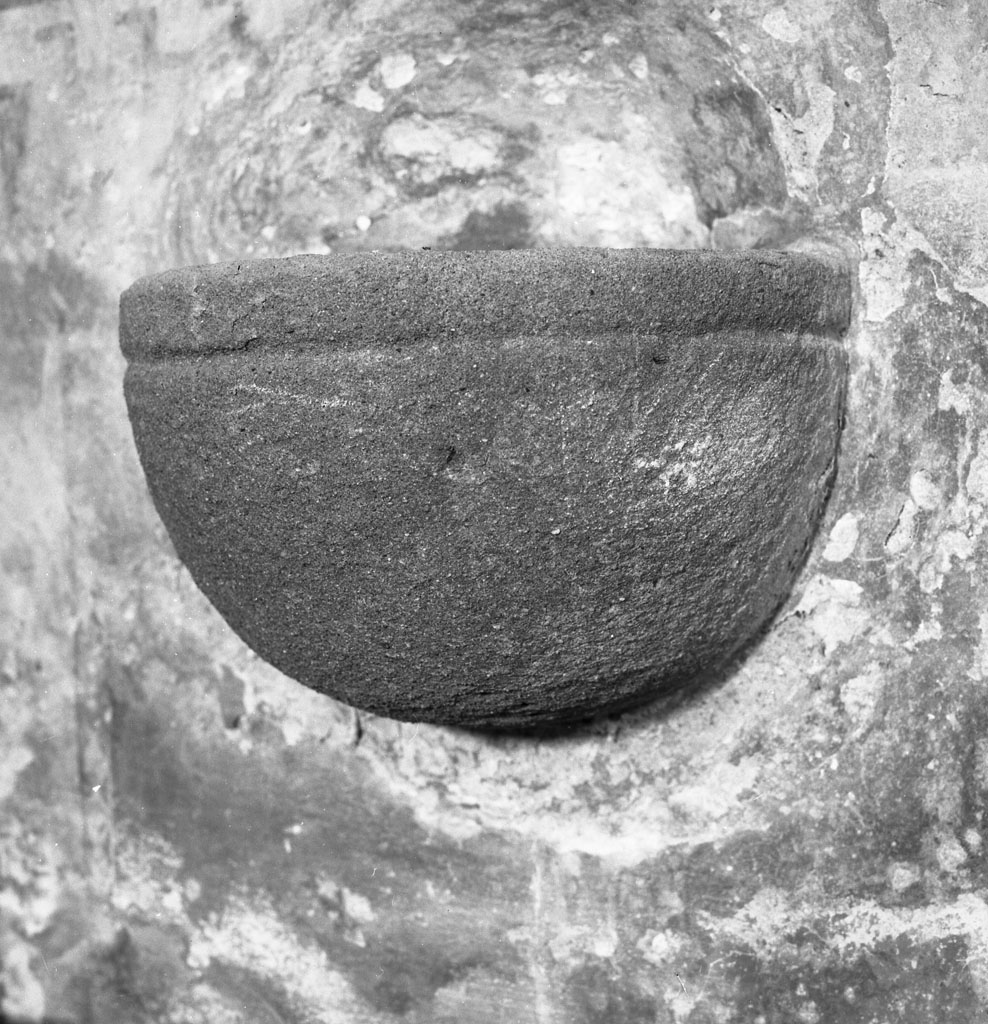 acquasantiera - manifattura toscana (sec. XIX)