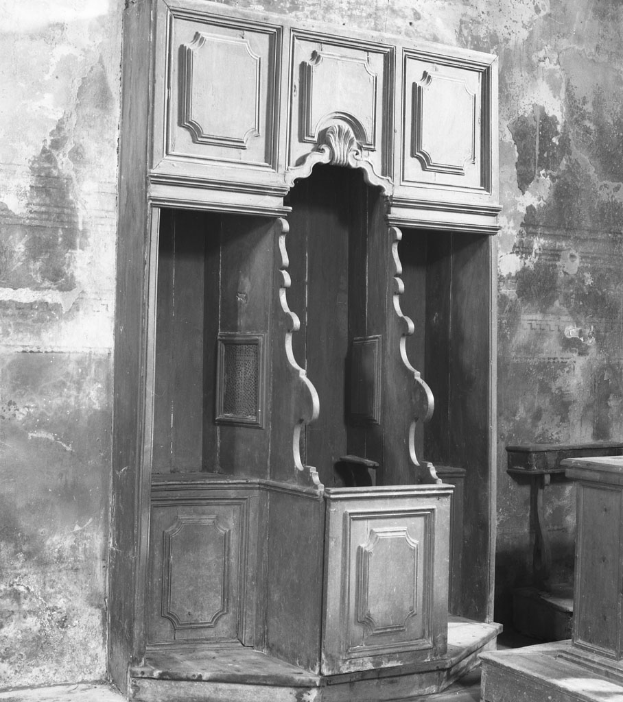 confessionale - manifattura toscana (seconda metà sec. XIX)