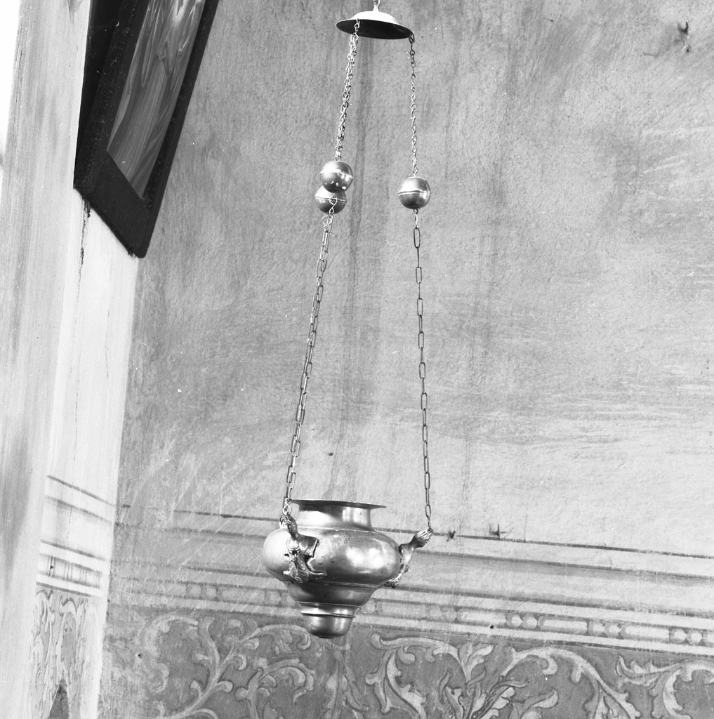 lampada pensile - manifattura toscana (inizio sec. XX)