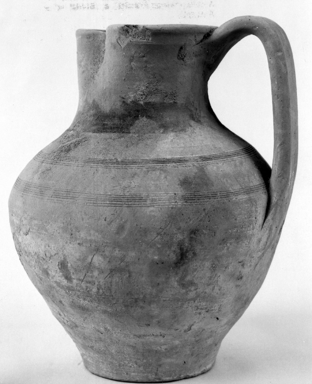 brocca, opera isolata - bottega aretina (secc. XIV/ XV)