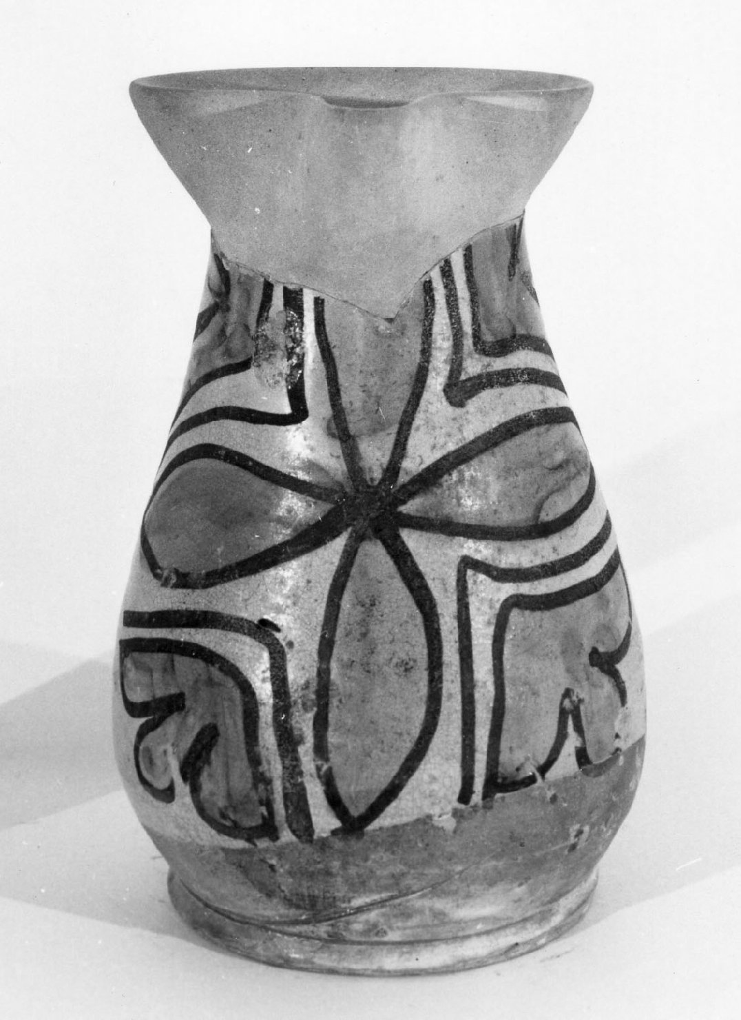 boccale, opera isolata - bottega aretina (seconda metà sec. XIV)
