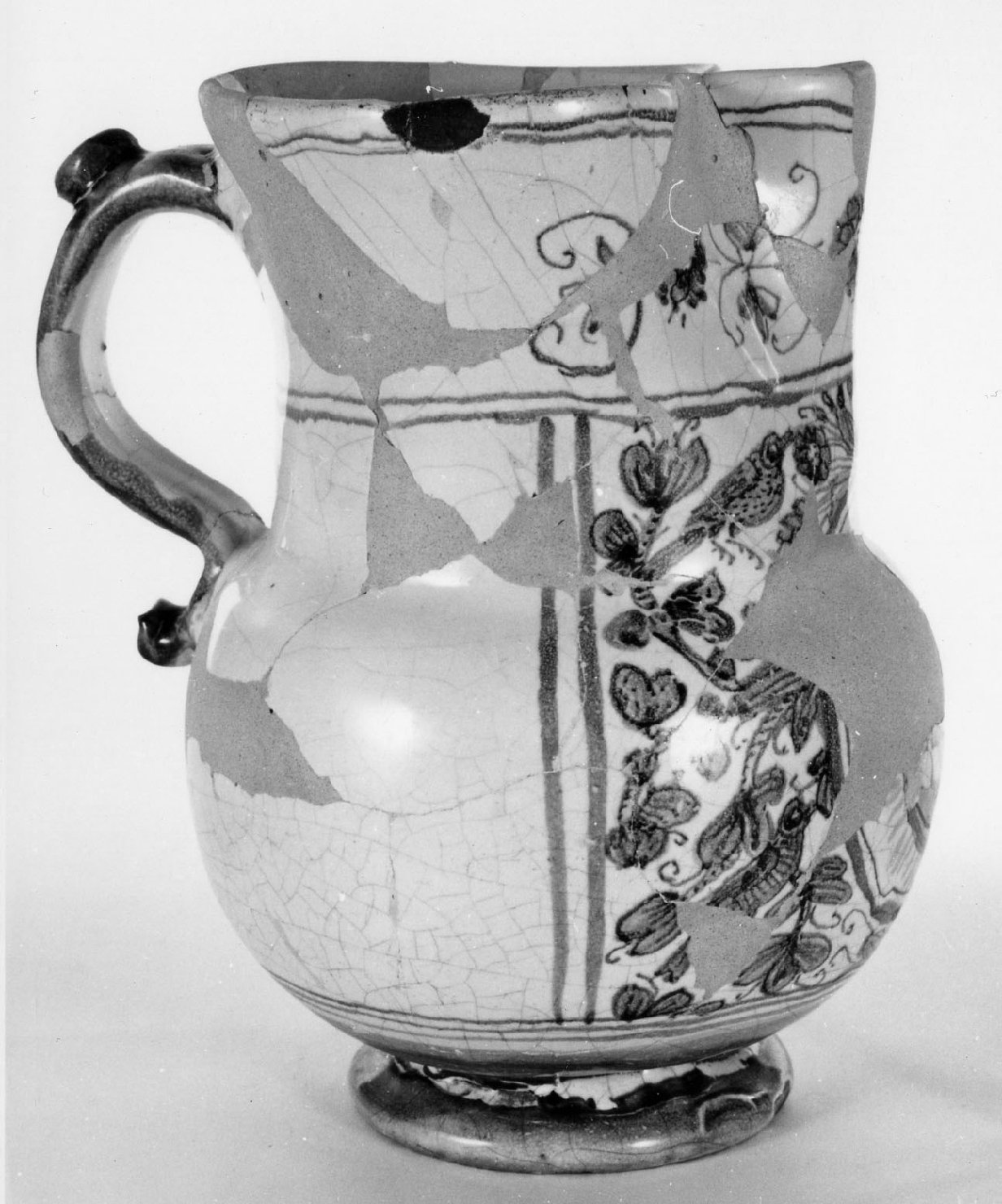 boccale, opera isolata - bottega derutese (sec. XVII)