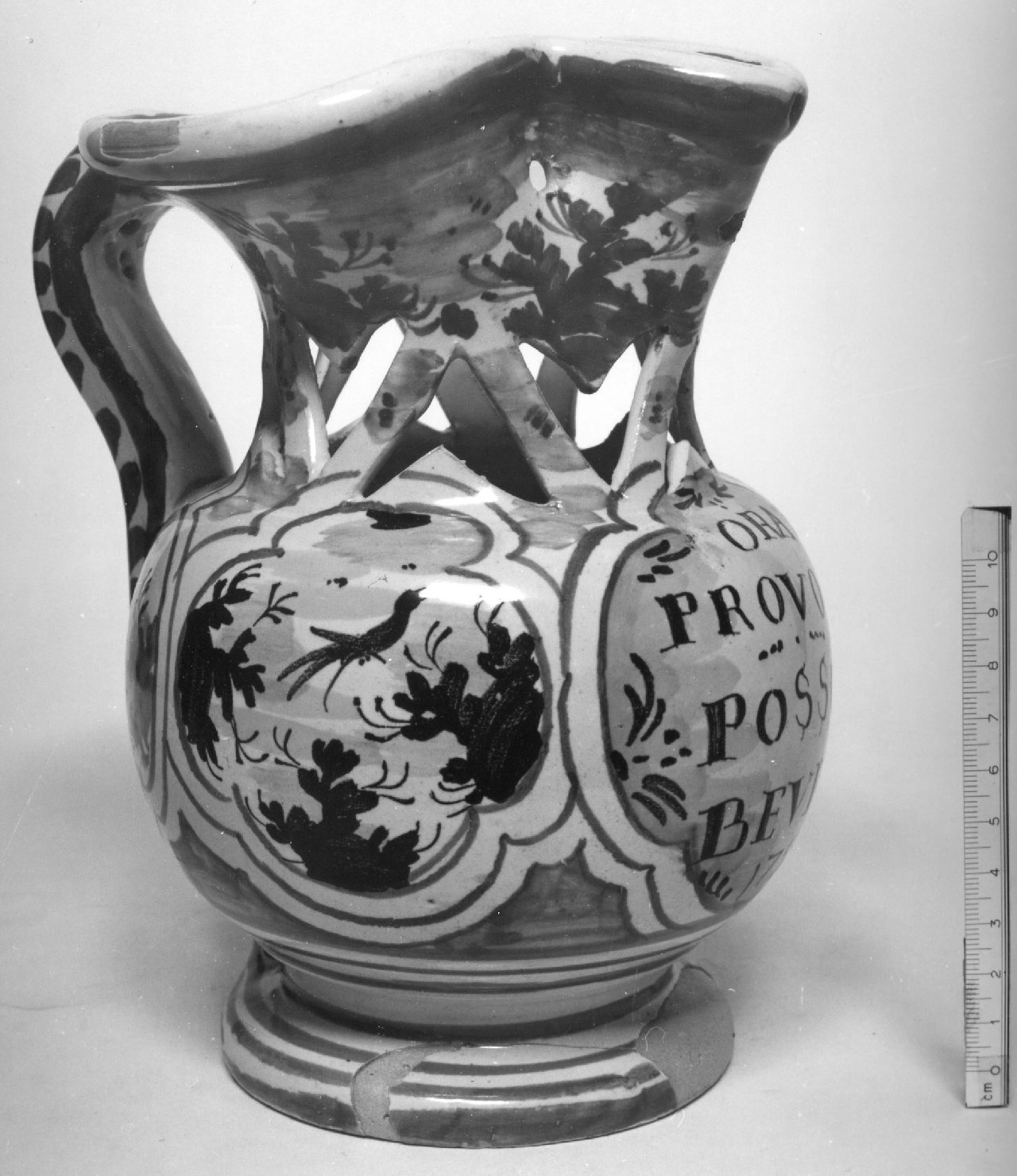 boccale, opera isolata - bottega pesarese (seconda metà sec. XVIII)