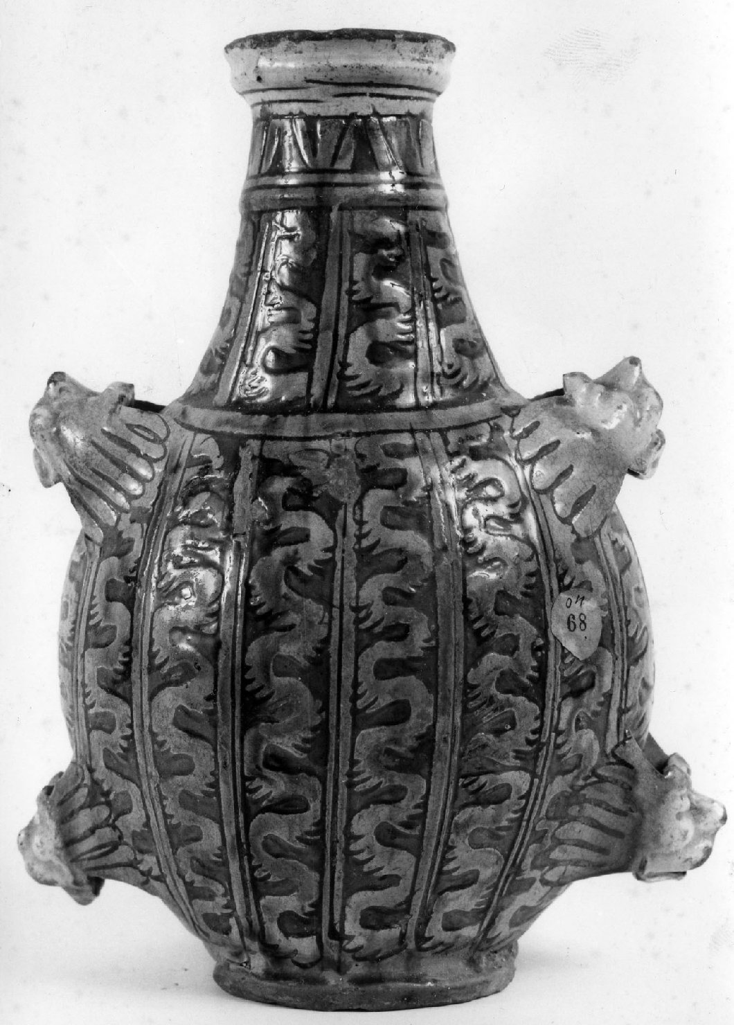 fiasca, opera isolata - bottega emiliana (fine/inizio secc. XVI/ XVII)