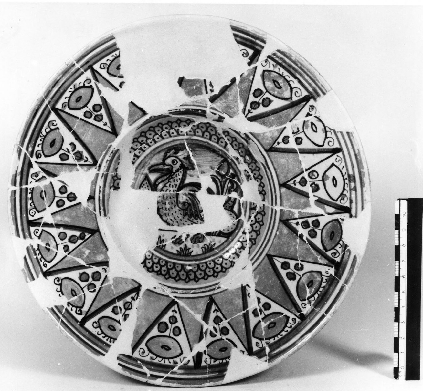 piatto da parata, opera isolata - bottega derutese (prima metà sec. XVI)