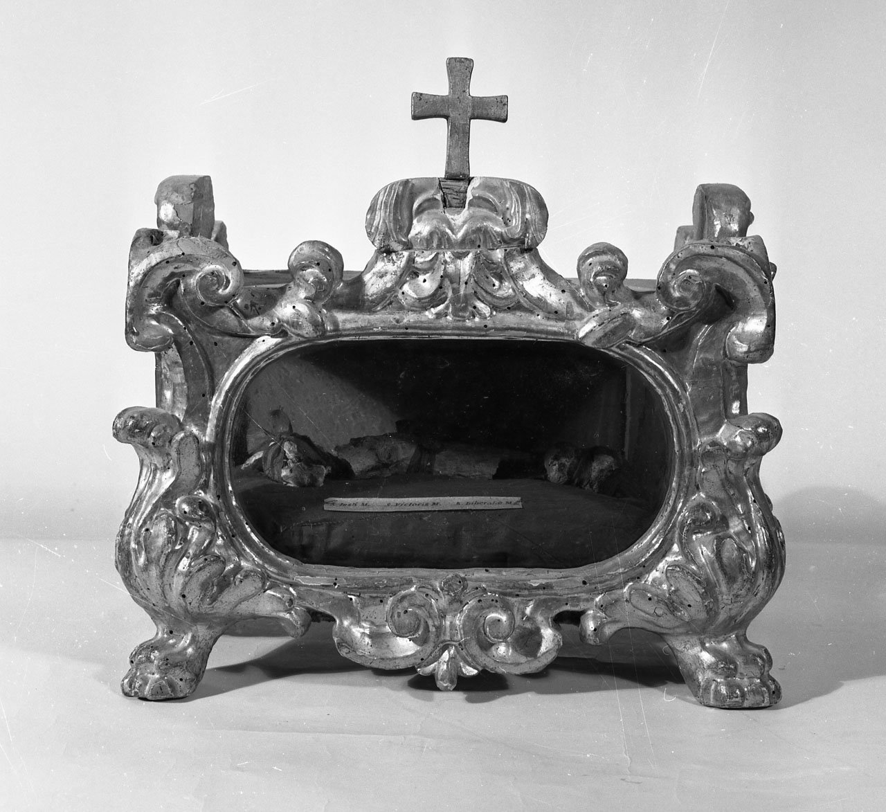 reliquiario a teca - a urna - bottega toscana (fine sec. XVII)