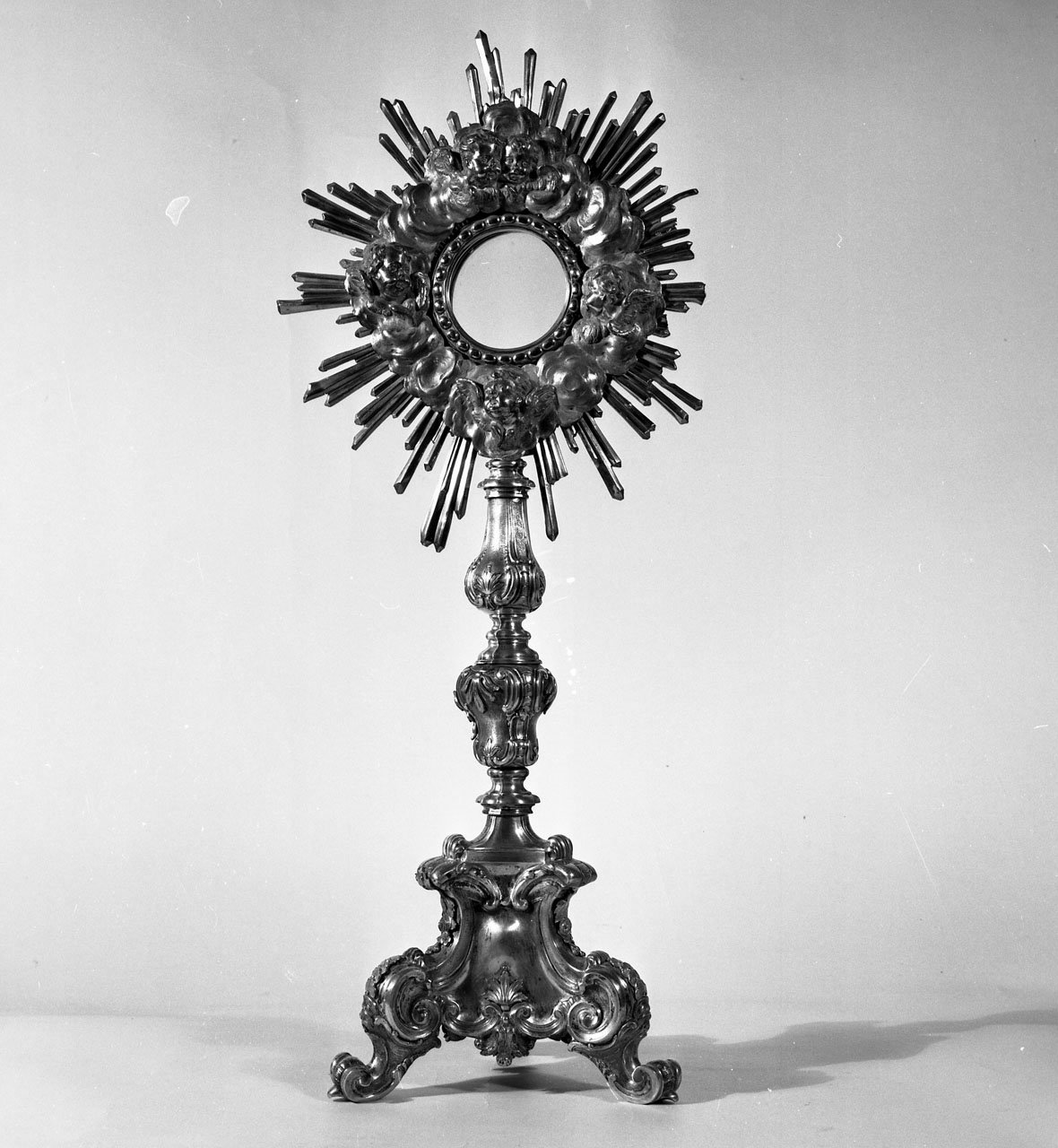 ostensorio - a raggiera - bottega fiorentina (terzo quarto sec. XVIII)