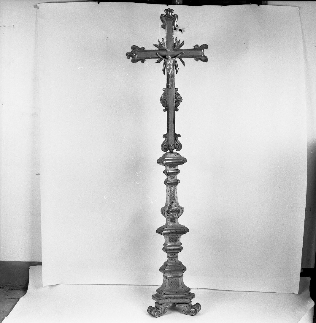 croce processionale - bottega toscana (fine/inizio secc. XVIII/ XIX)