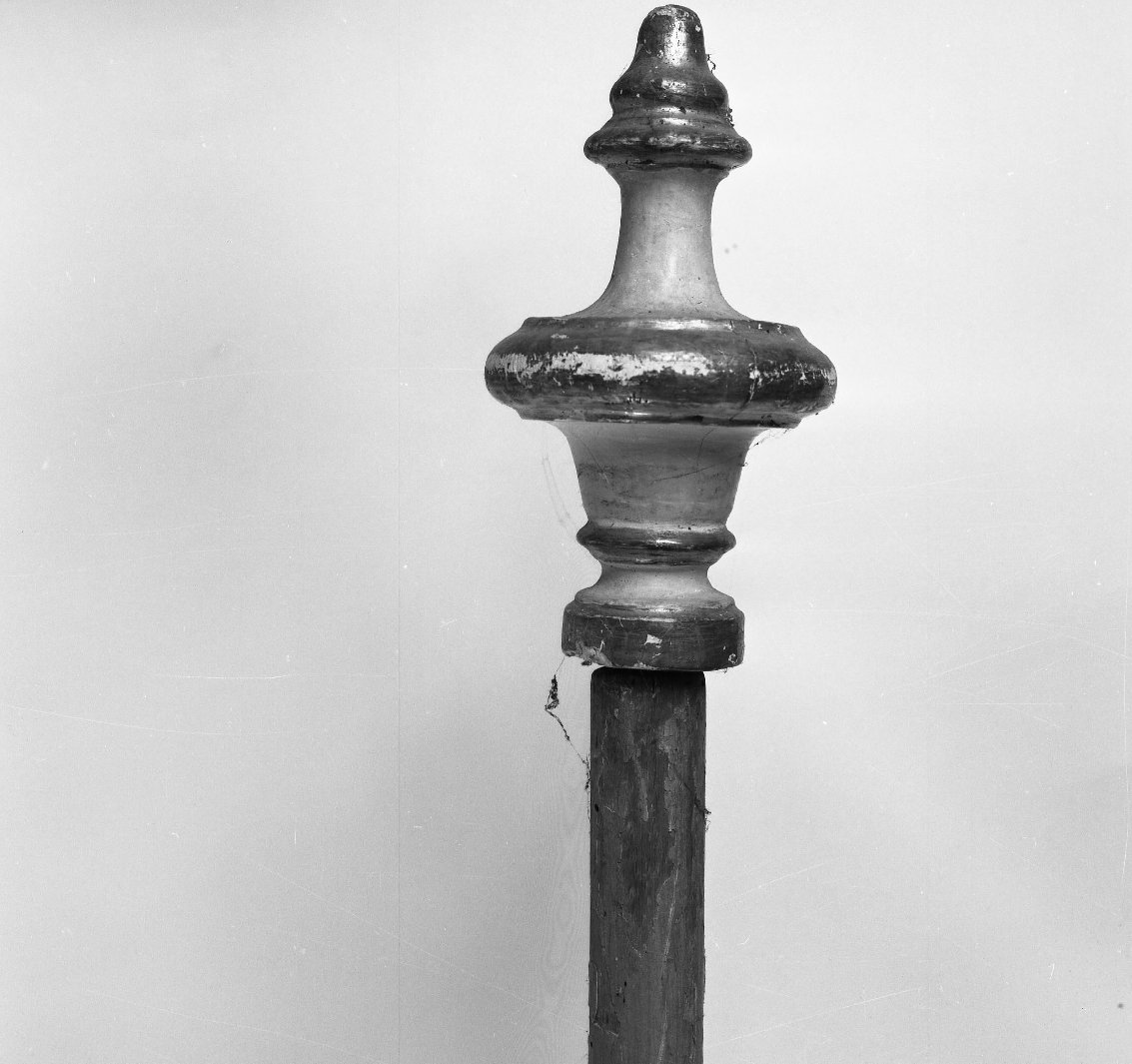 asta di baldacchino processionale, serie - bottega toscana (fine/inizio secc. XVIII/ XIX)