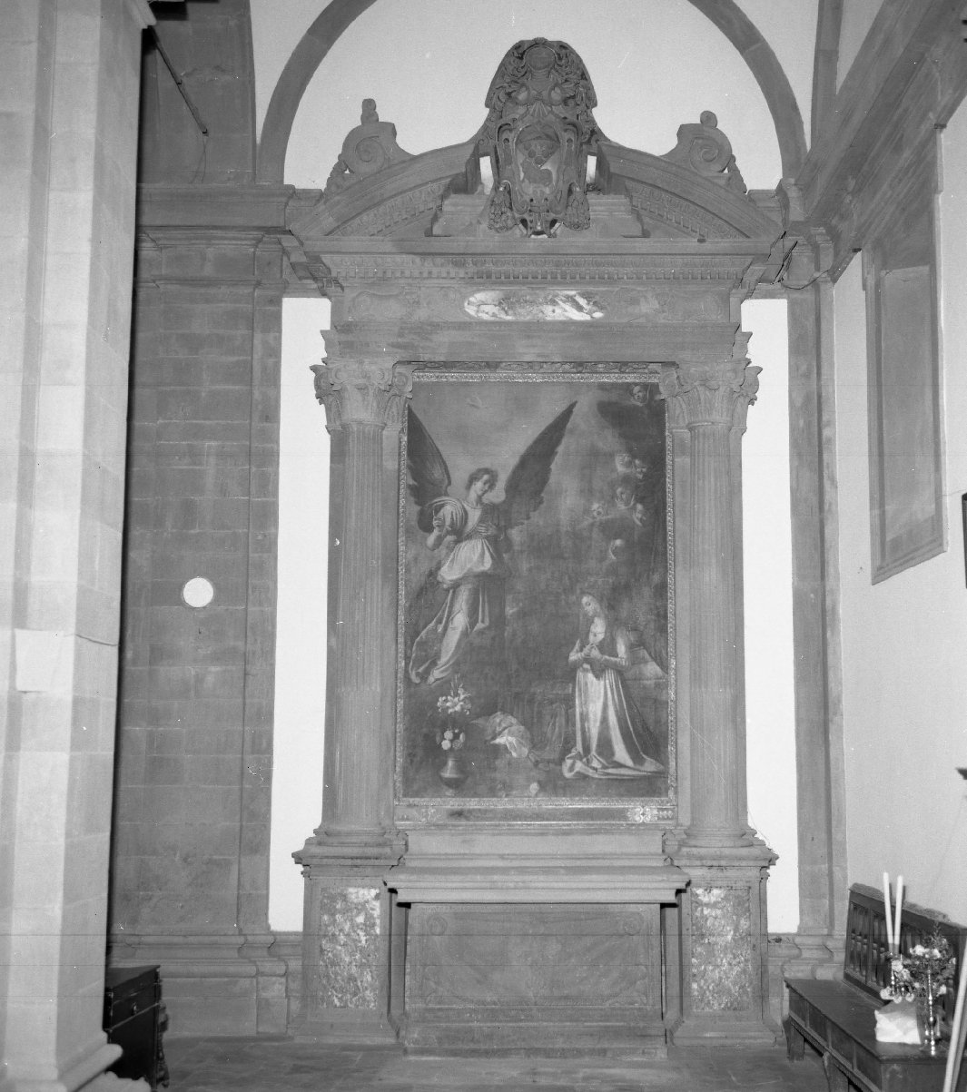 altare, complesso decorativo - bottega toscana (fine sec. XVI)