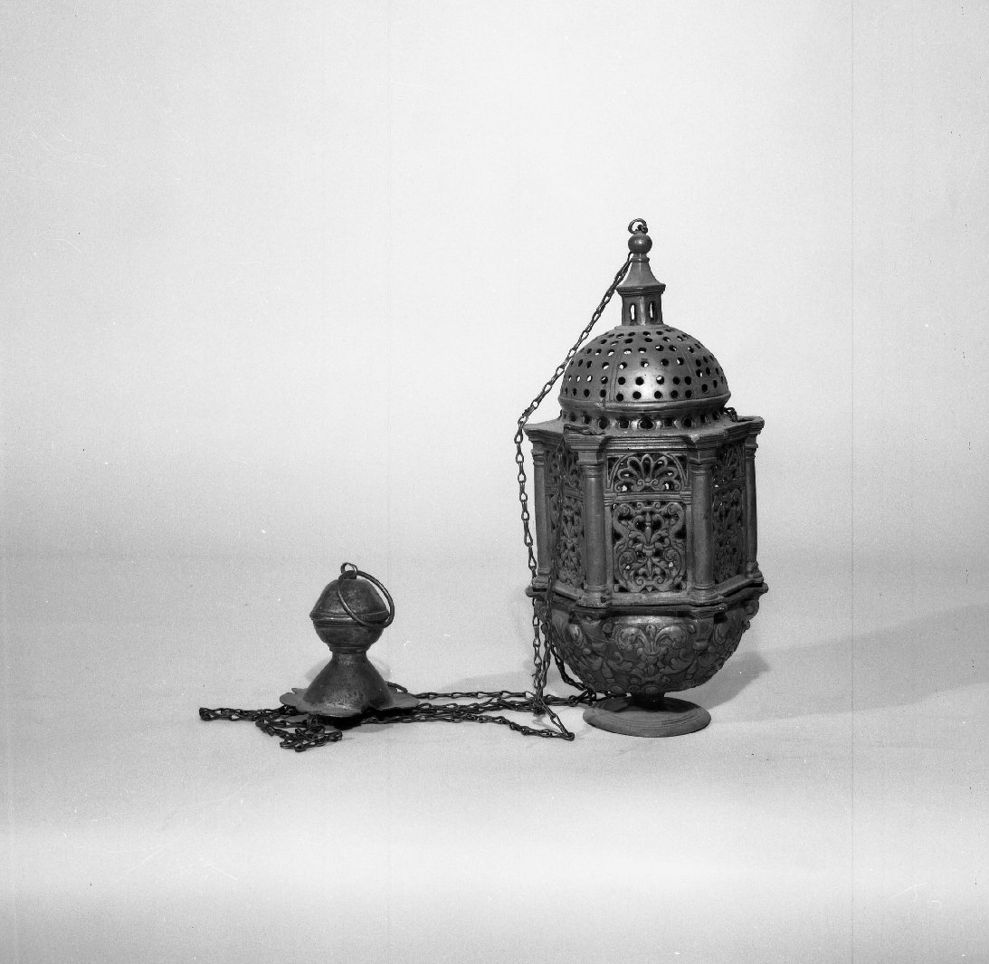 turibolo - a corpo architettonico - bottega toscana (fine sec. XVI)