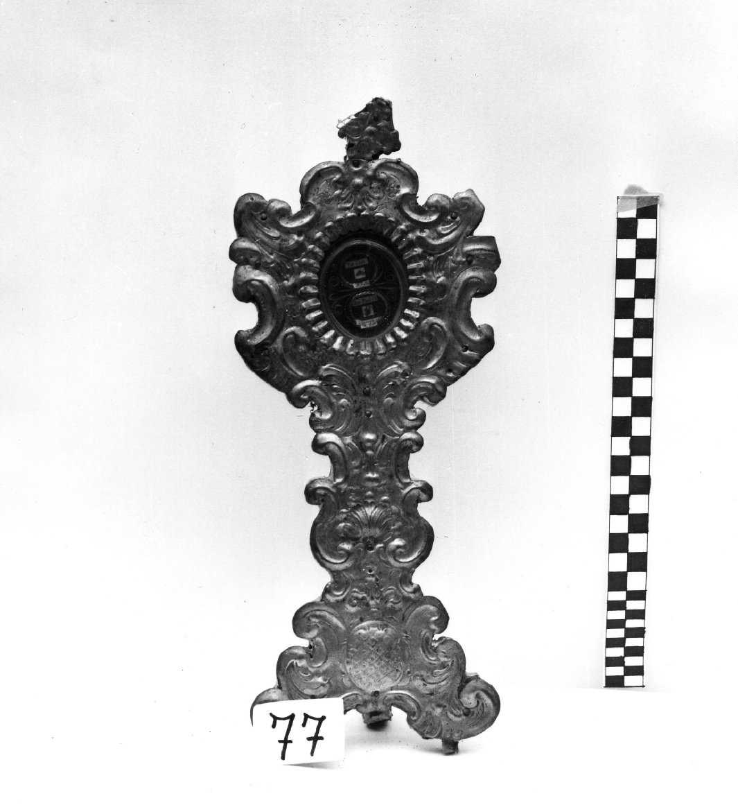reliquiario - a ostensorio - bottega toscana (seconda metà sec. XVIII)