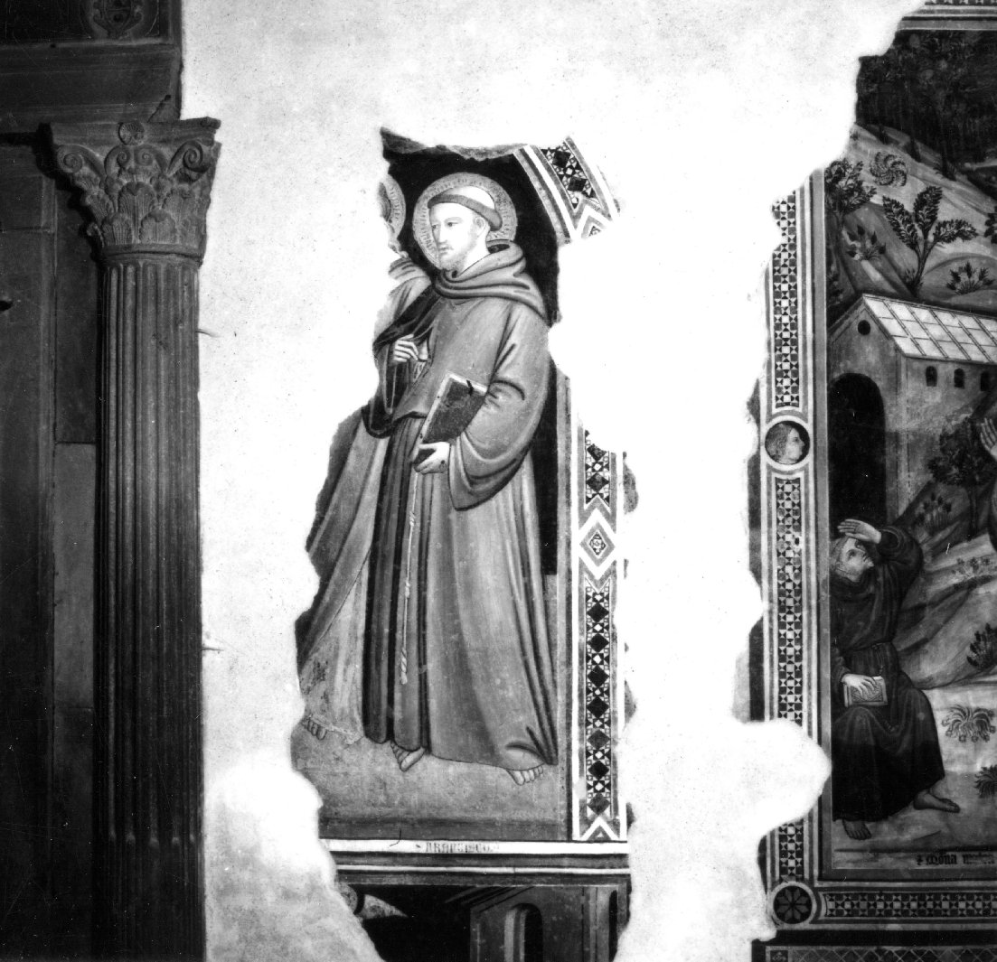 San Francesco d'Assisi (dipinto, frammento) - ambito senese (fine/inizio secc. XIV/ XV)