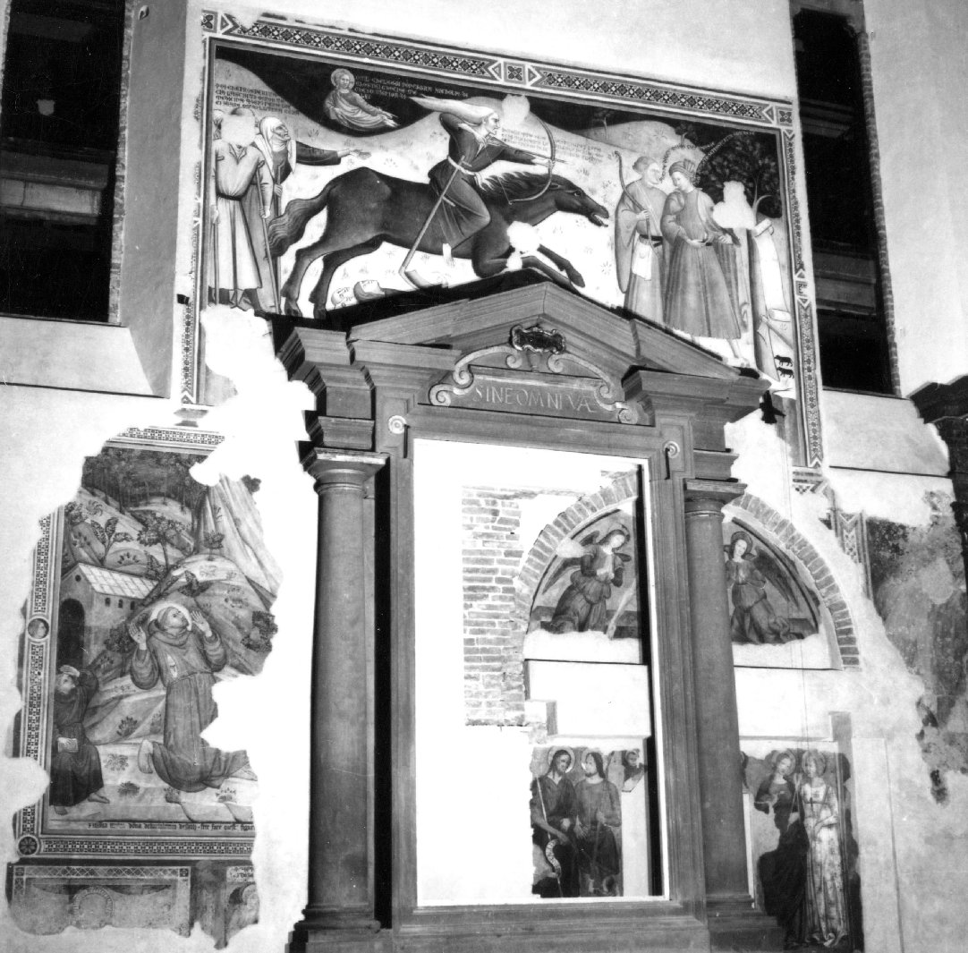 trionfo della Morte (dipinto, frammento) - ambito senese (fine/inizio secc. XIV/ XV)